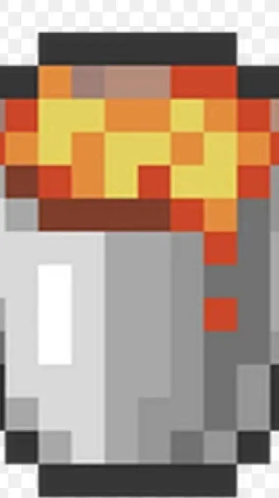 ai character: Lava bucket  background