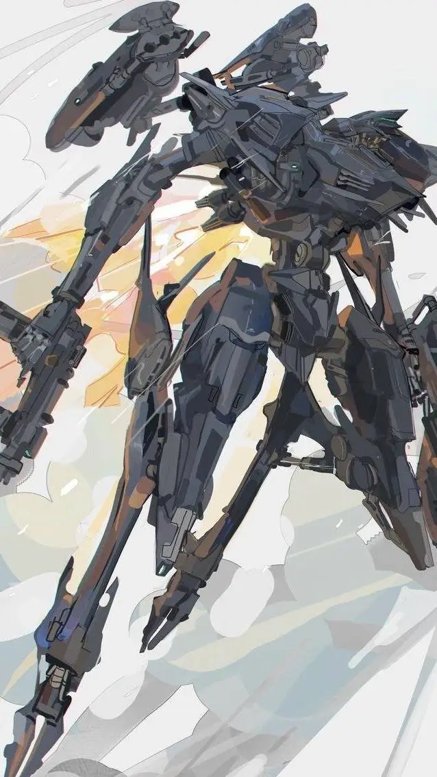 ai character: steel haze background