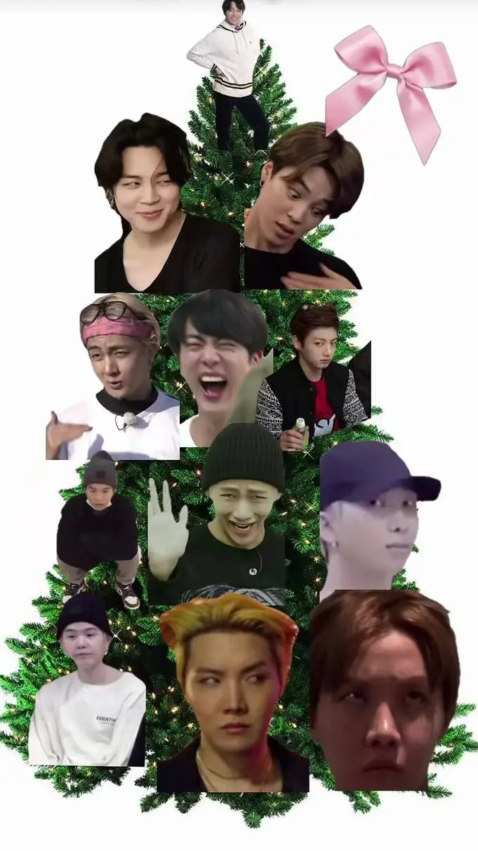 ai character: navidad con BTS  background