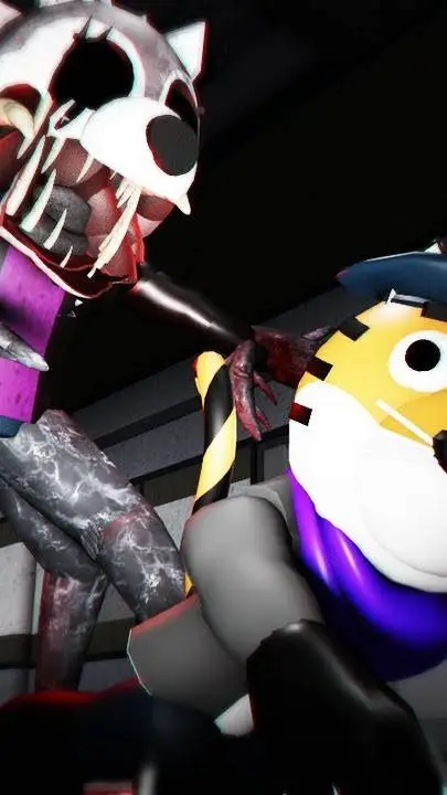 ai character: piggy vhs collab background