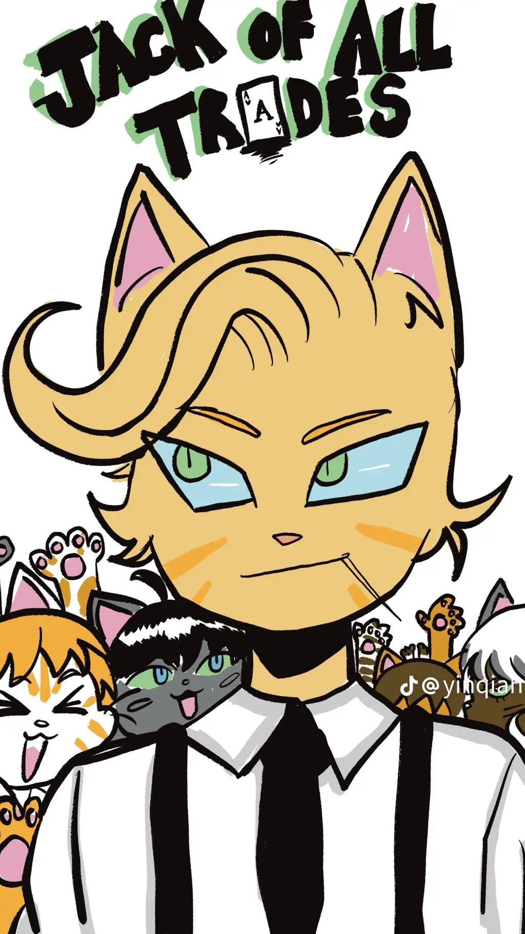 ai character: Gamma Jack gatuno background