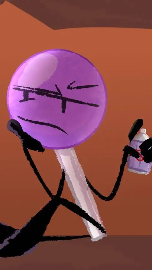 ai character: lollipop background