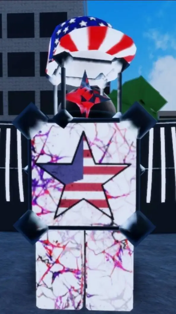 ai character: 🇺🇸Patirot Warhead background