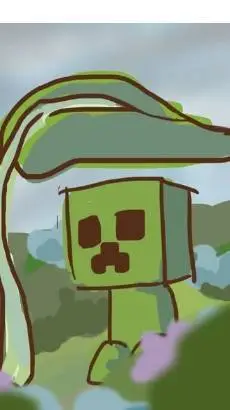 ai character: Creeper! background