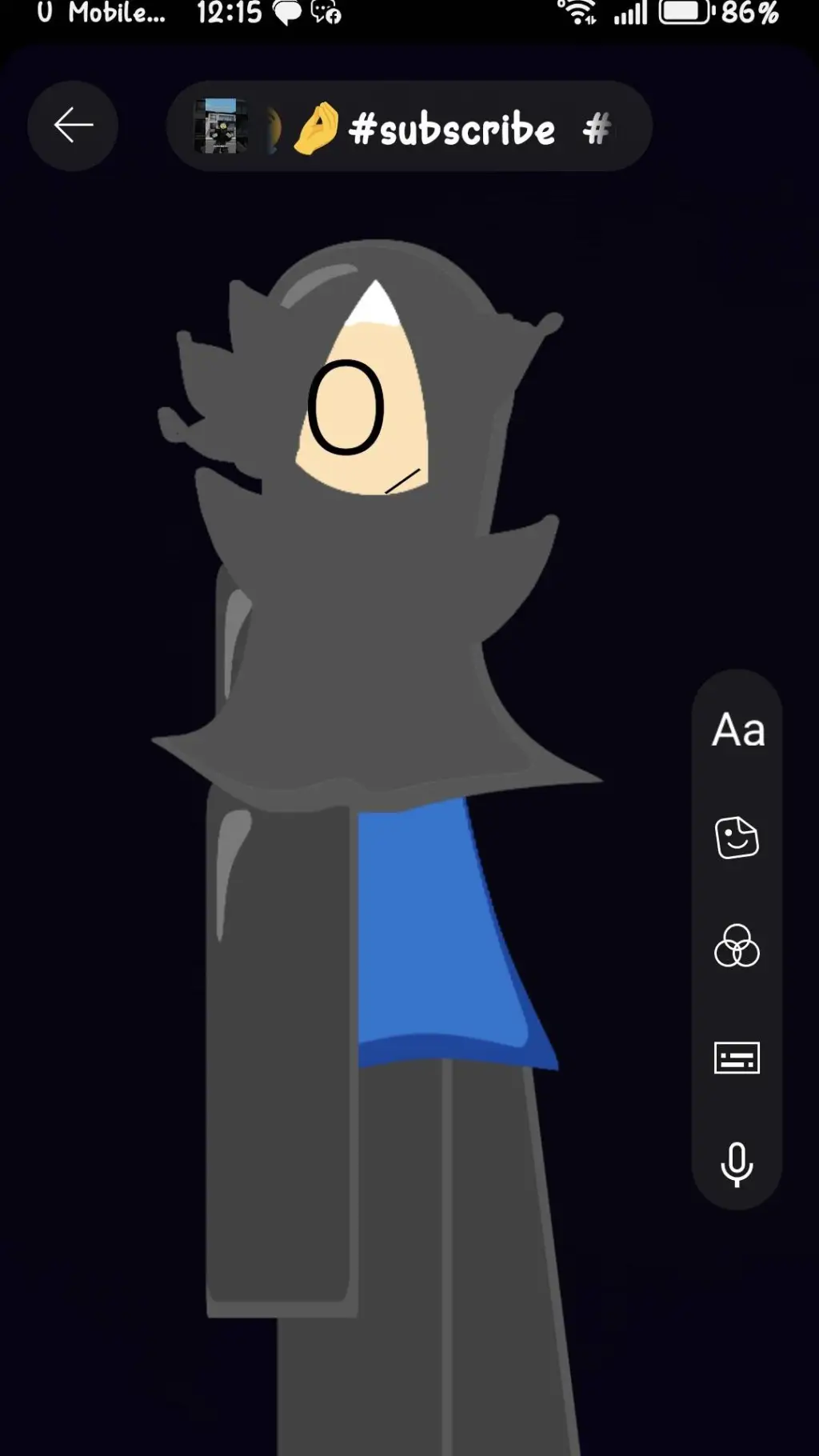 ai character: Creator Cola background
