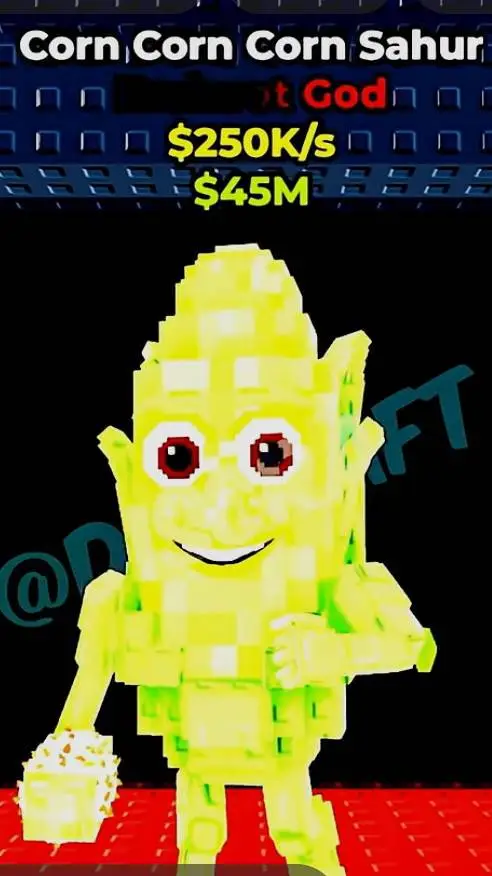 ai character: corn sahur background
