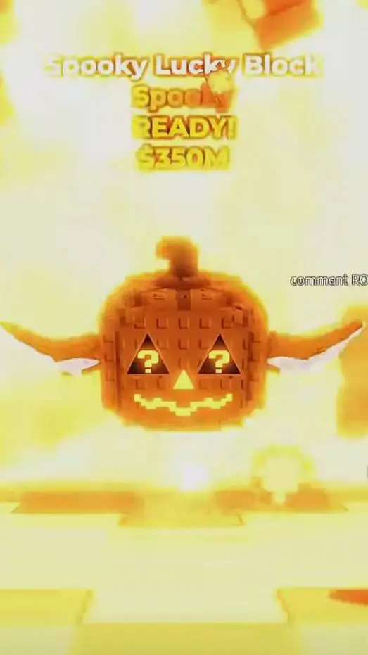 ai character: spooky lucky block background