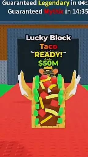 ai character: taco lucky block background
