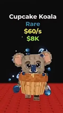 ai character: cupcake koala background