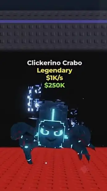 ai character: Clickerino Crabo background