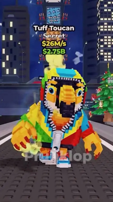 ai character: Tuff Touean  background