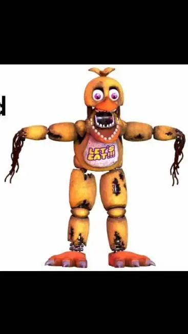 ai character: Withered chica background