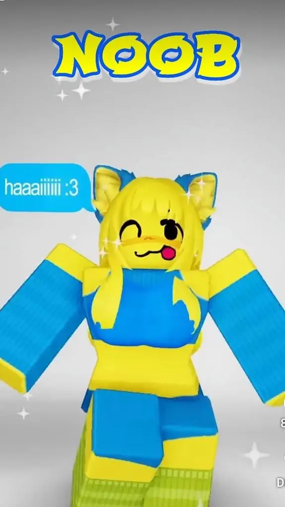 ai character: girl Noob background