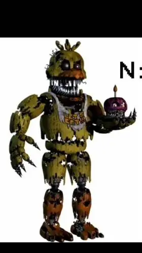 ai character: nightmare chica background