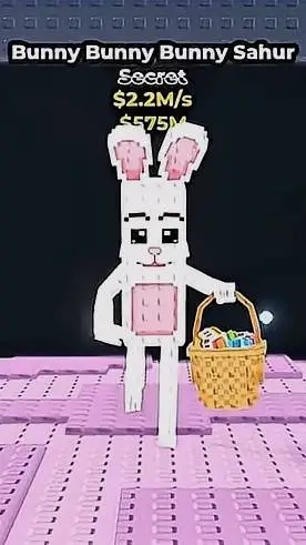 ai character: Bunny Bunny Sahur background