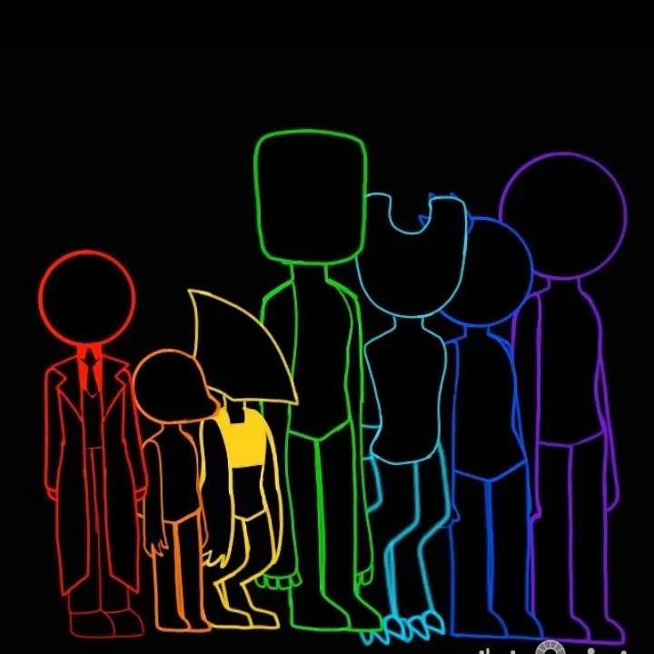 chat with ai character: rainbow friends