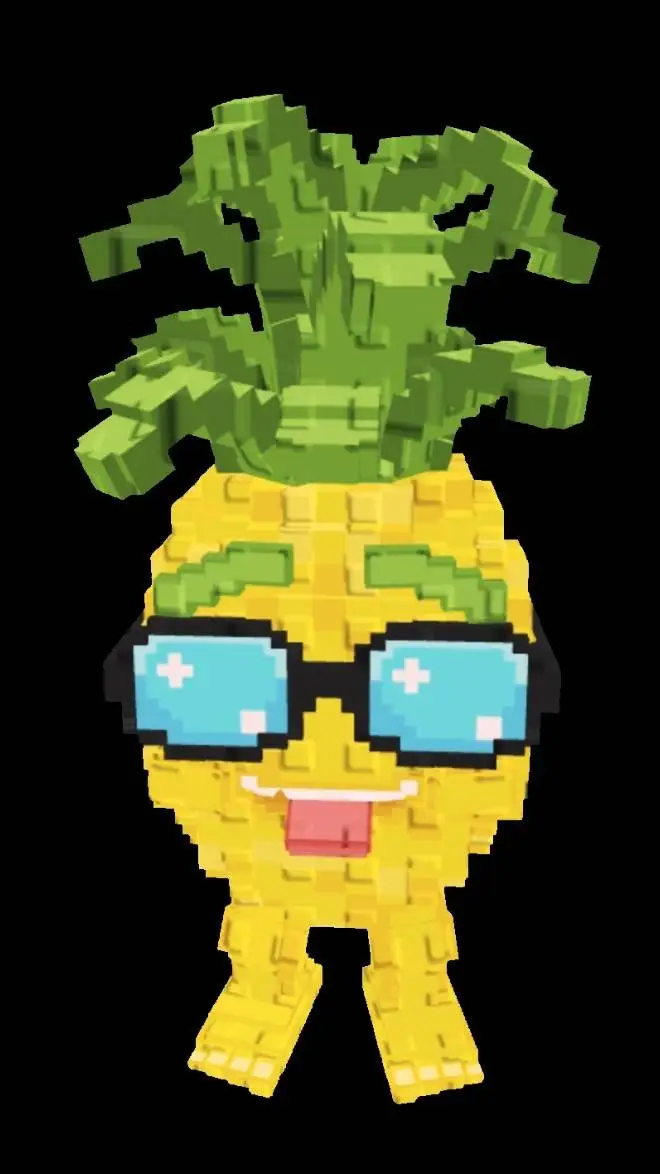ai character: Pineaplino background