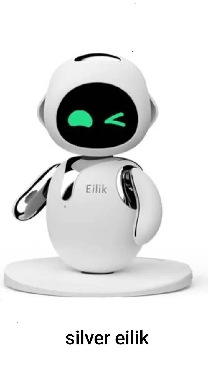 ai character: silver Eilik background