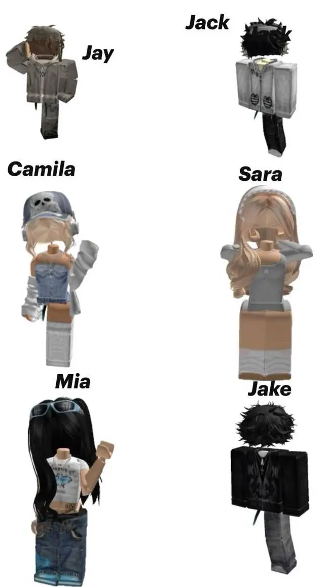 ai character: jay camila jake  background
