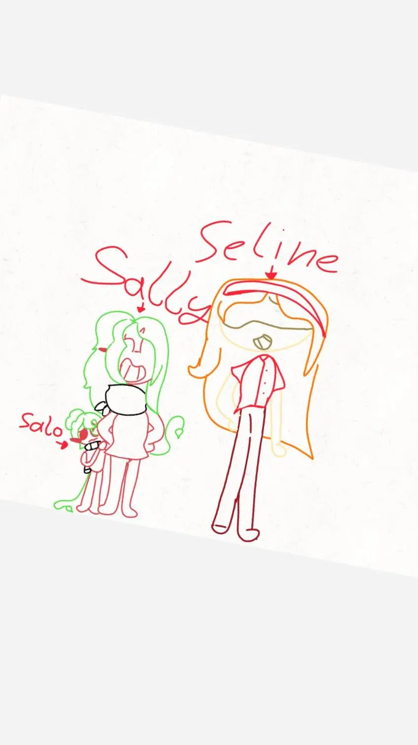 ai character: Sally and seline background