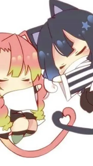 ai character: obamitsu sleepover background