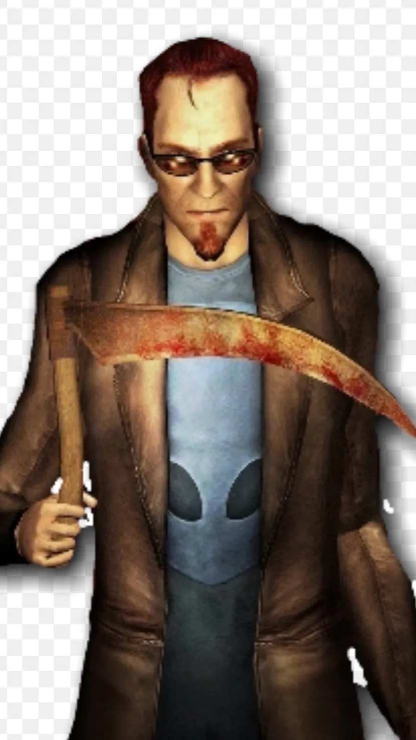 ai character: Dude from postal background