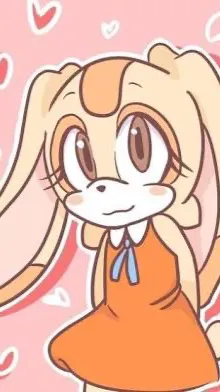 ai character: Cream the rabbit  background