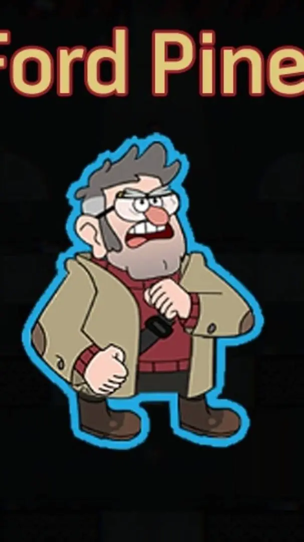 ai character: Stanford pines background