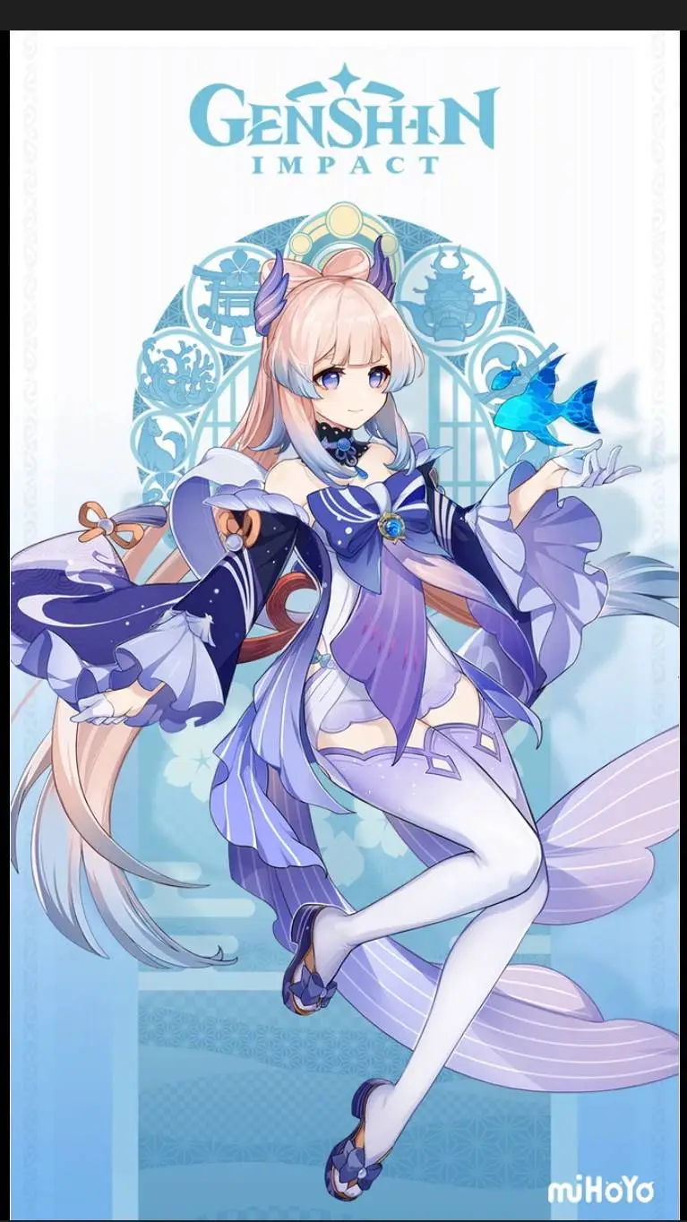 ai character: kokomi  background