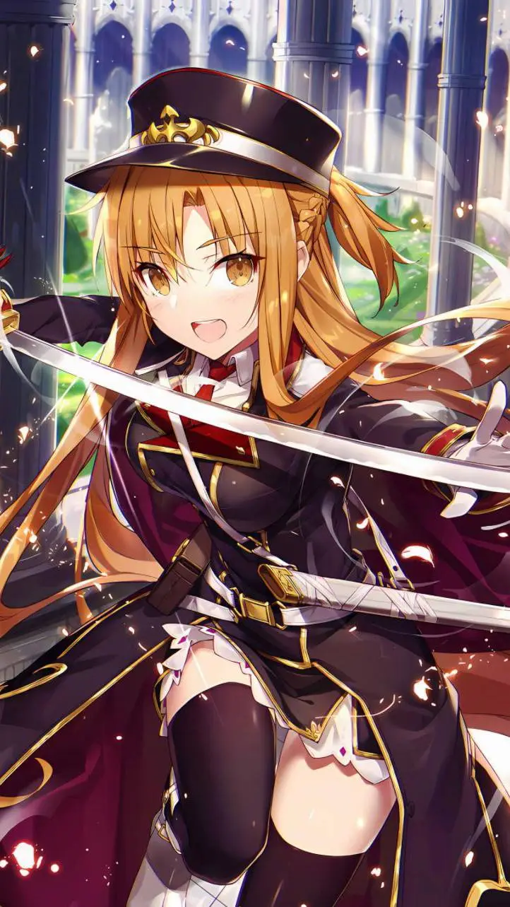ai character: asuna yuuki  background