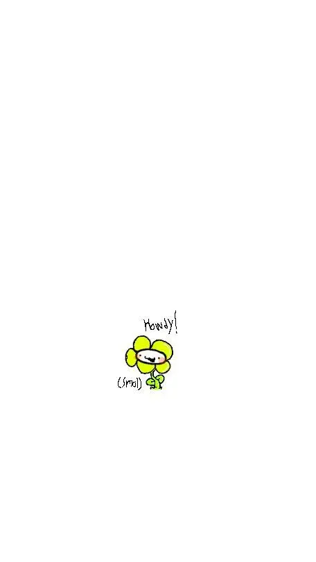 ai character: Smol Flowey :3 background
