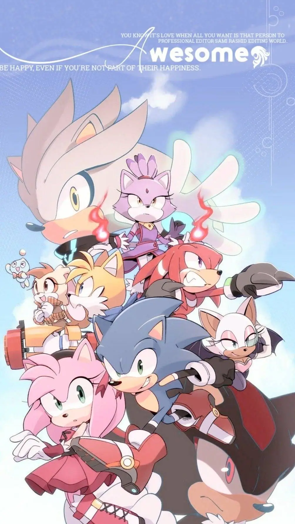 ai character: sonic y sus amigos background