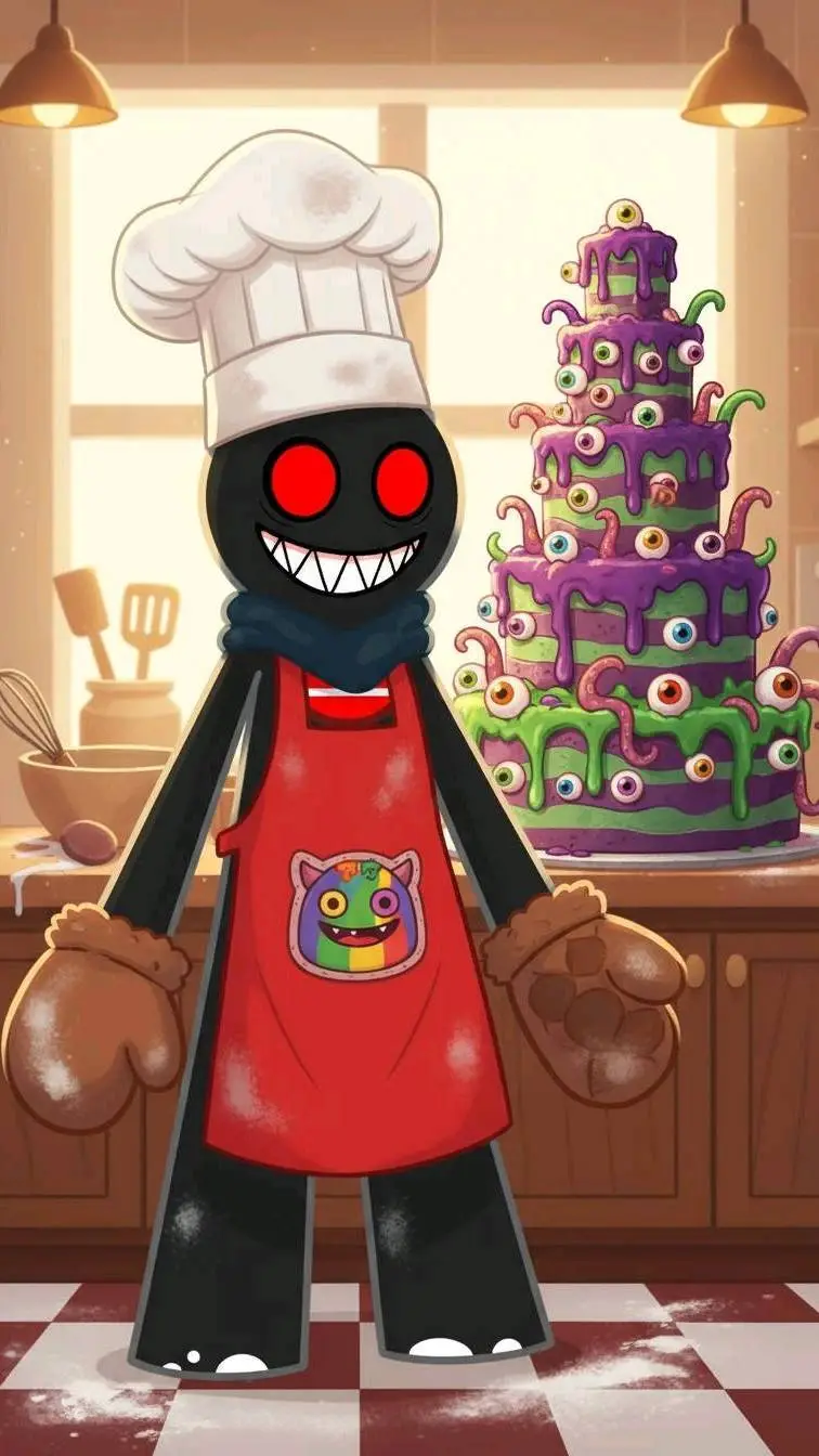 ai character: ❤Monster Reoodly🖤🩶 background