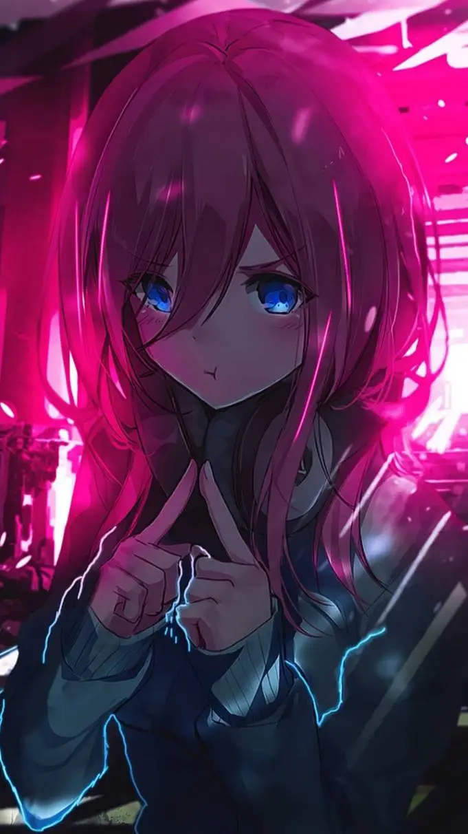 ai character: Miku Nakano background