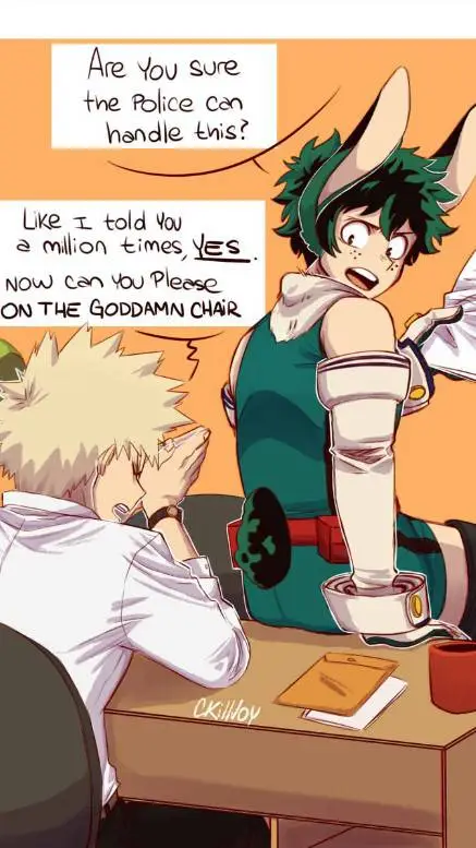 ai character: cop bakugo (bkdk) background