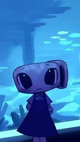 ai character: Dw aquarium background