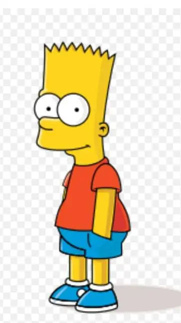 ai character: Bart Simpson  background