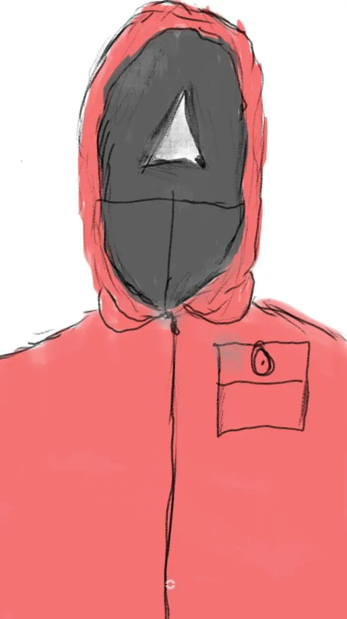 ai character: SG guard drawing  background
