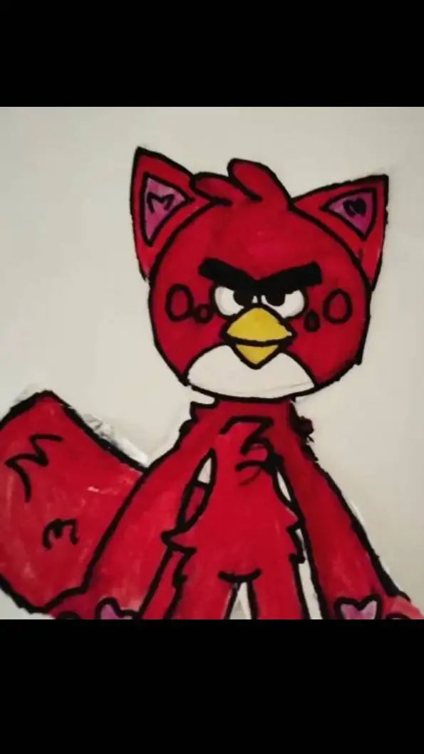 ai character: furro rojo background