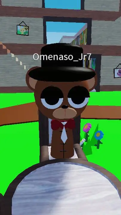 ai character: Mr Bear black v background