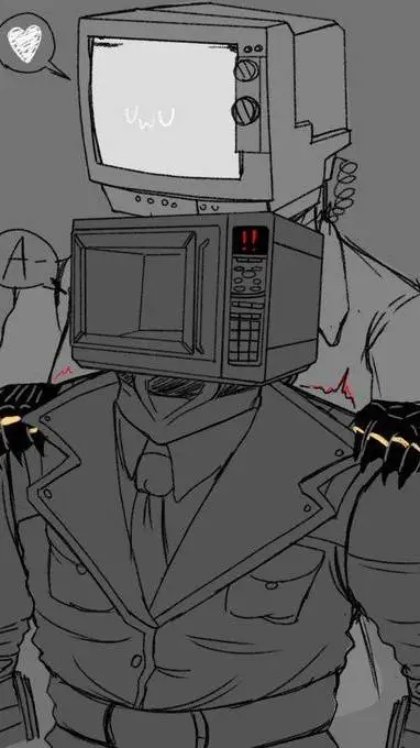 ai character: tv man xD background