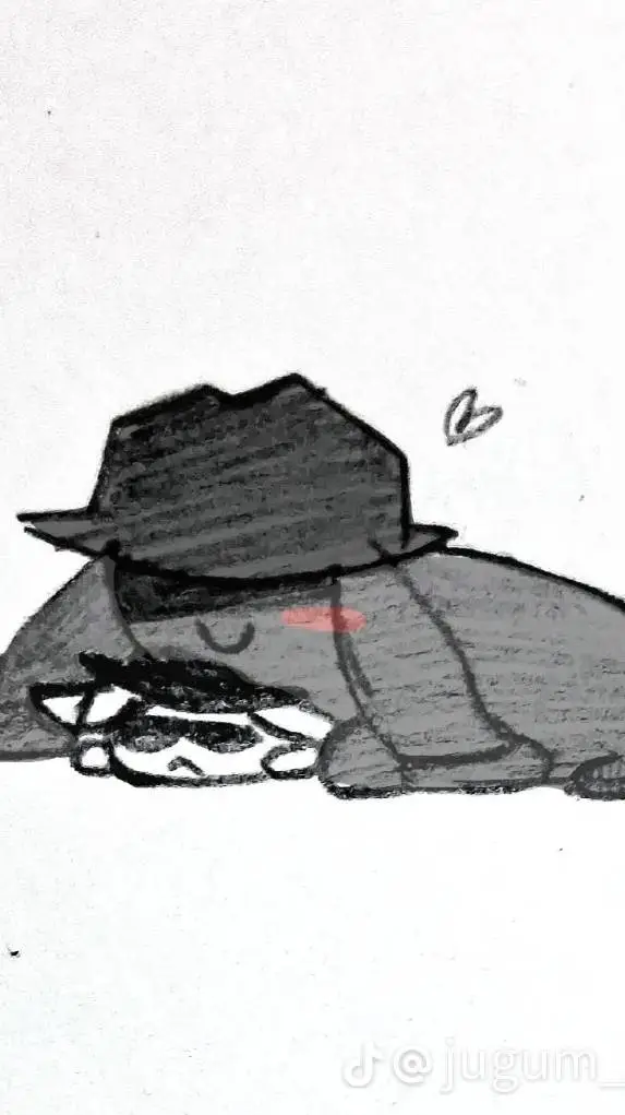 ai character: DoubleFedora!!✨🌸 background