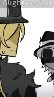 ai character: DOUBLEFEDORA again background