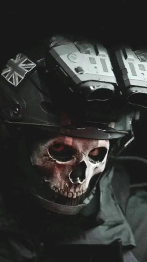 ai character: GHOST (Cod) background