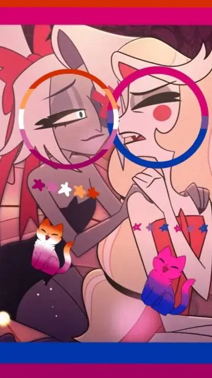 ai character: I luv these two background