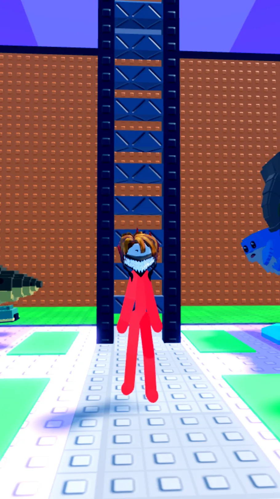 ai character: Stickman bacon background