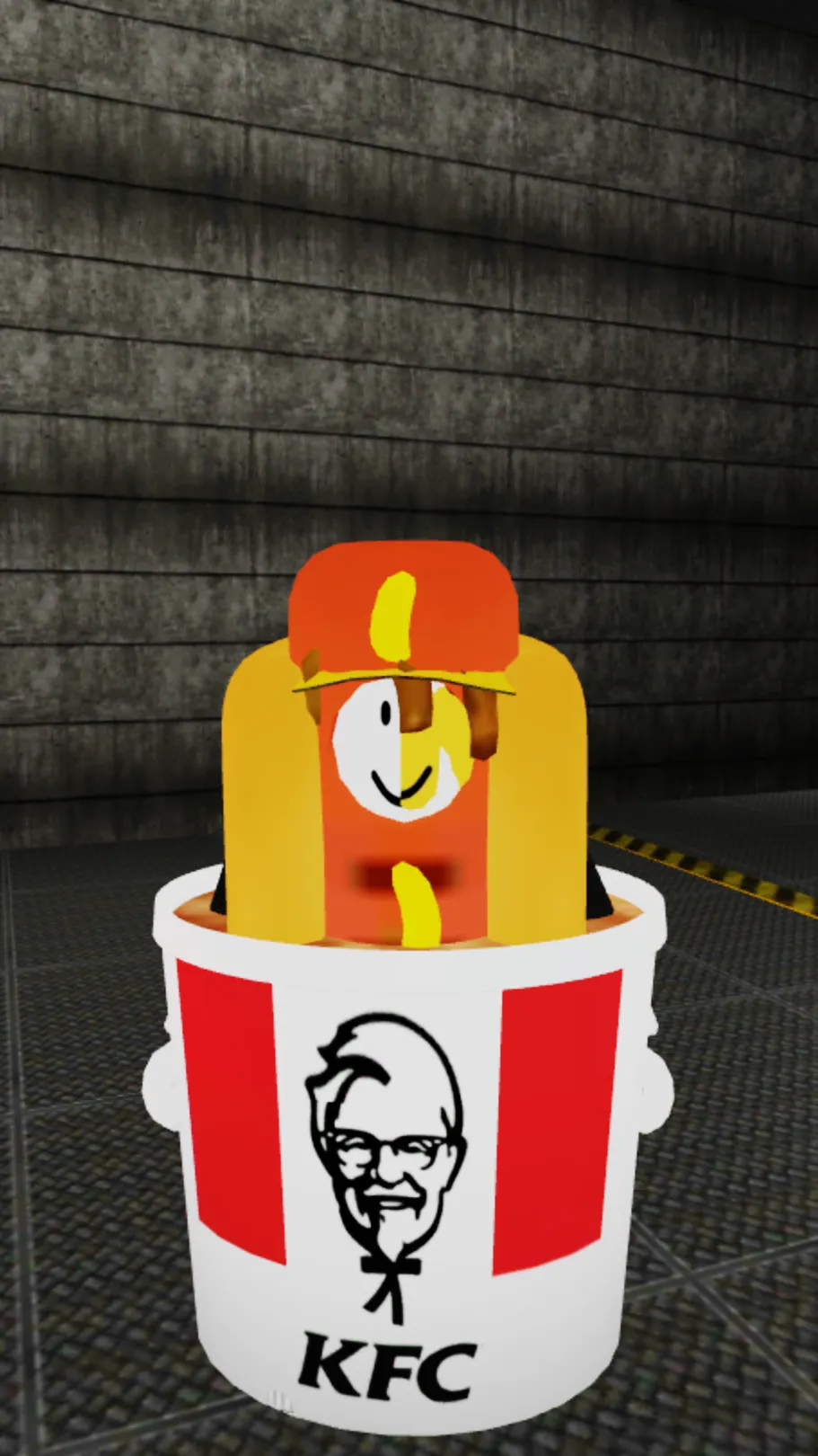 ai character: Corn dog bacon background