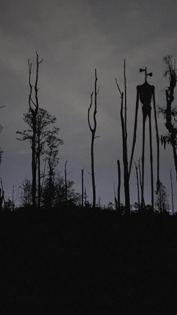 ai character: Siren Head background