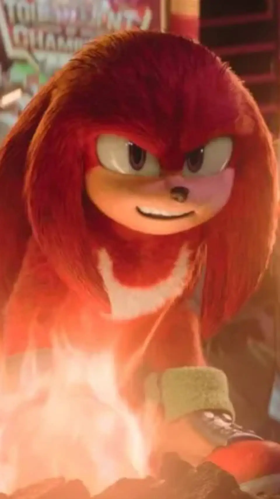 ai character: Knuckles  background