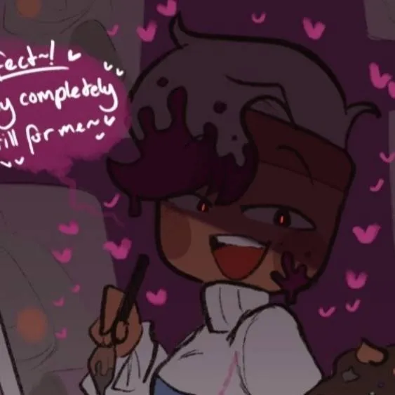 chat with ai character: yandere brusha 